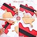 2 Pieces Contour Gauge Copy 5 and 10 Contour Copy Tool Shape Measure Corner and Contour, Send a Carpenter's Pencil and a Storage Bag (red)