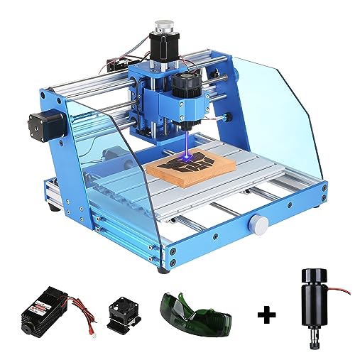 【Premontaggio efficiente】CNC 3018 Pro Max già preinstallato, cavalletto e piccole parti (interruttore limit, arresto E, striscia di tenuta, ecc.) accorciare il tempo di installazione a circa 10 minuti, risparmiare un sacco di complicati passaggi di installazione e ridurre la probabilità di errori di installazione, risparmiando tempo ed energia preziosi, soprattutto per i principianti delle macchine CNC.