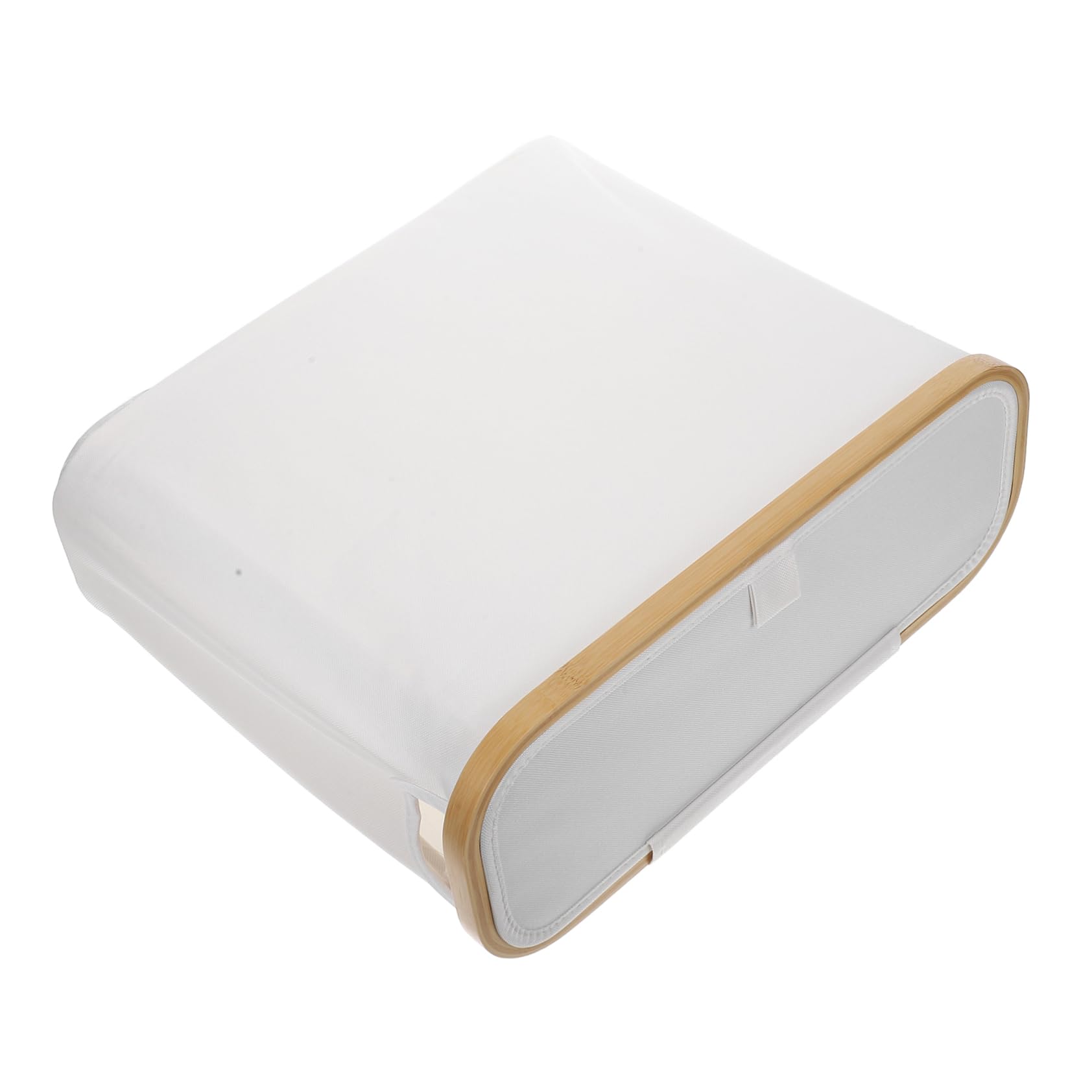 Ciieeo Toilet Paper Storage Holder Collapsible Bathroom Tissue Organizer with Lid Space Saving Design for Tissue Hand Towels and Sundries Modern Aesthetic