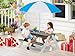 Mederra 3-in-1 Wooden Kids Picnic Table with Adjustable Umbrella, Sand and Water Activity Table with Removable Boxes for Outdoor Backyard Patio Play