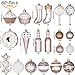 Sea Team 80-Pack Assorted Shatterproof Christmas Ball Ornaments Set Decorative Baubles Pendants with Reusable Hand-held Gift Package for Xmas Tree (Rose Gold)