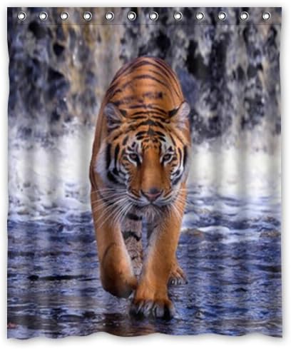 Custom It walking tiger Shower Curtain 60" x 72"