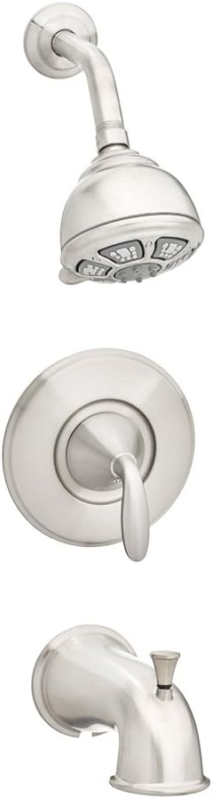 Pfister 8P8WS1PDKK Pasadena 1-Handle Tub and Shower Faucet Set With Valve and Cartidge in Brushed Nickel