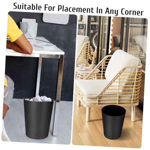 Caneca de Basura Rectangular de Plástico Negro miniatura 7