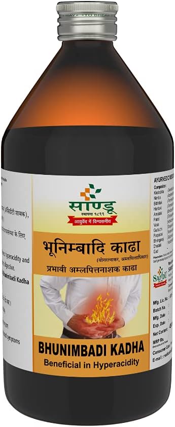 Sandu Bhunimbadi Kadha | Basic Ayurvedic Remedy for Hyperacidity (450 ml)