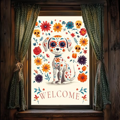 Película decorativa Halloween Día de Muertos 31x47 pulgadas miniatura 6