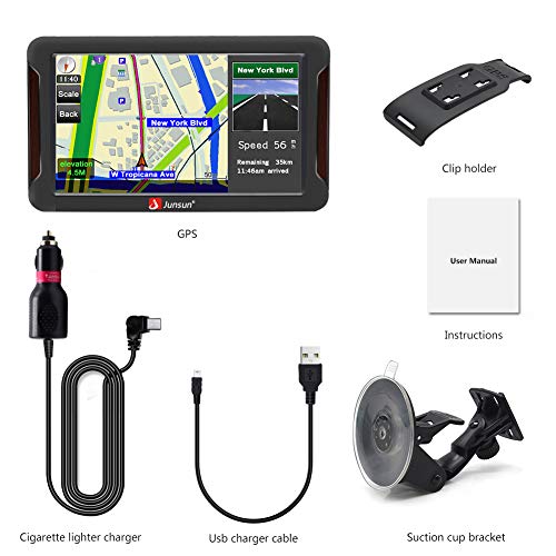 GPS Navigation for Car, 7 inch Car GPS HD Touch Screen 8GB 256MB Sat Nav for Cars with USA, Canada, Mexico Lifetime Map Free Update