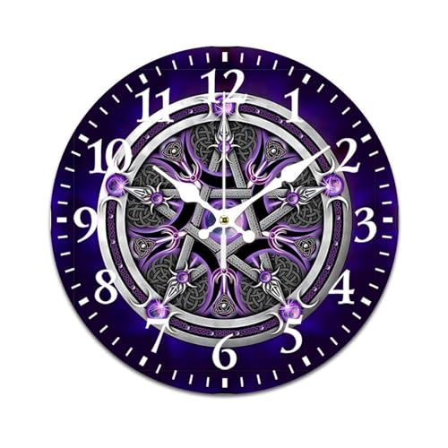 Reloj de pared analógico redondo vintage 30cm miniatura 1