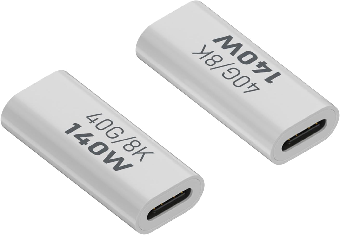 Tobo 140W USB4.0 C Female to Female Data Adapter Coupler 40Gbps USB4.0 Type C Jack to Jack Charging Connector Extender PD140W/8K@60Hz, Al Hull, for Thunderbolt 3 Phone 15 Steam Deck TD-1330CC-image-36