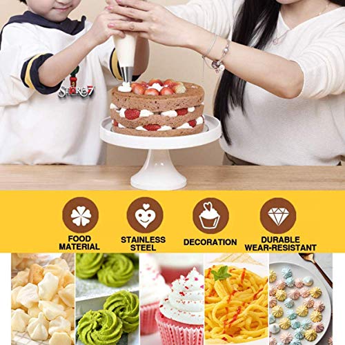 Magnusdeal� 24 Pcs Piping Tips Set Stainless Steel Nozzles with 25-48 Different Designs Home Baking Cupcakes for Kids and Beginners