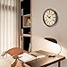 Justup Wall Clock, 12 inch Metal Black Wall Clock European Style Retro Vintage Clock Non - Ticking Whisper Quiet Battery Operated with HD Glass Easy to Read for Indoor Decor (Black 12')