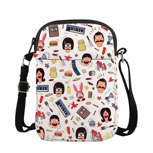 TOBGBE Funny Comedy Family Gifts TV Show Comedy Decor Quote Crossbody Bag Cartoon Role Lover Gifts For Fans