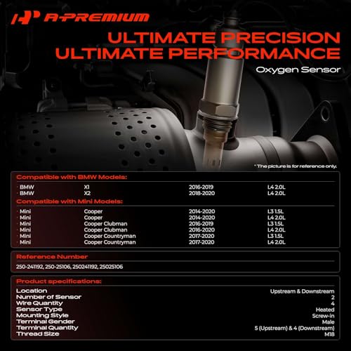 Sensor de Oxígeno A-Premium 2 unidades para Mini Cooper y BMW miniatura 2