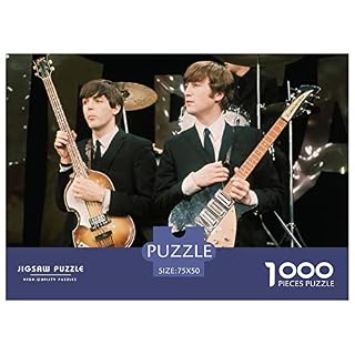 Puzzles 1000 pièces The Beatles Jigsaw Puzzle Groupes célèbres pour Les familles Niveau de difficulté Puzzles Jeux pour Adultes et Enfants, Jeux pour la Maison - Les Beatles, Paul McCartney, John Lennon, RIngo Starr, George Harrison Puzzles 1000 pièces The Beatles Jigsaw Puzzle Groupes célèbres pour Les familles Niveau de difficulté Puzzles Jeux pour Adultes et Enfants, Jeux pour la Maison – Image 2