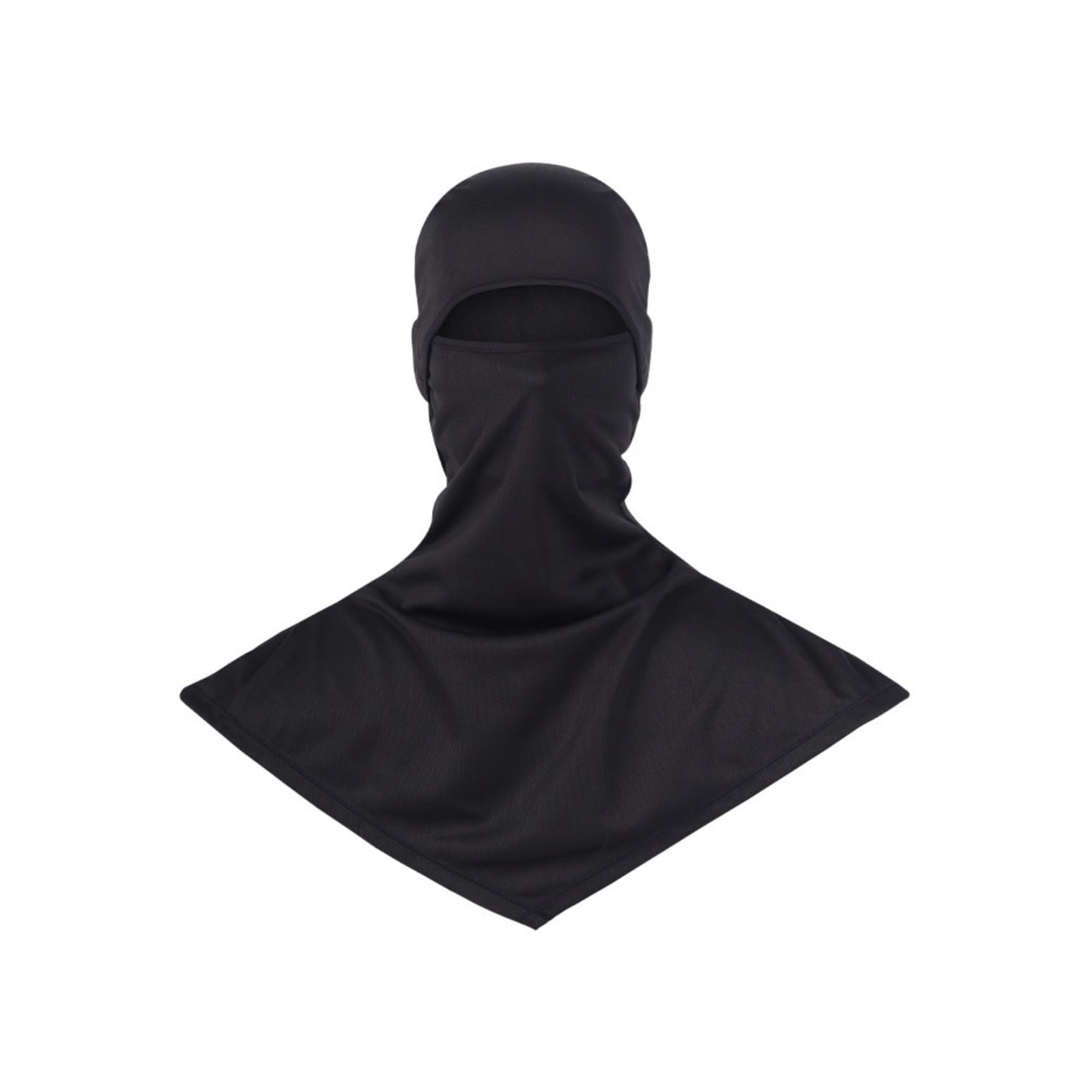 Summer Balaclava Full Face Mask Sun Protection Cooling Hood Helmet Liners Long Neck Cover Balaclava for Men Women Black