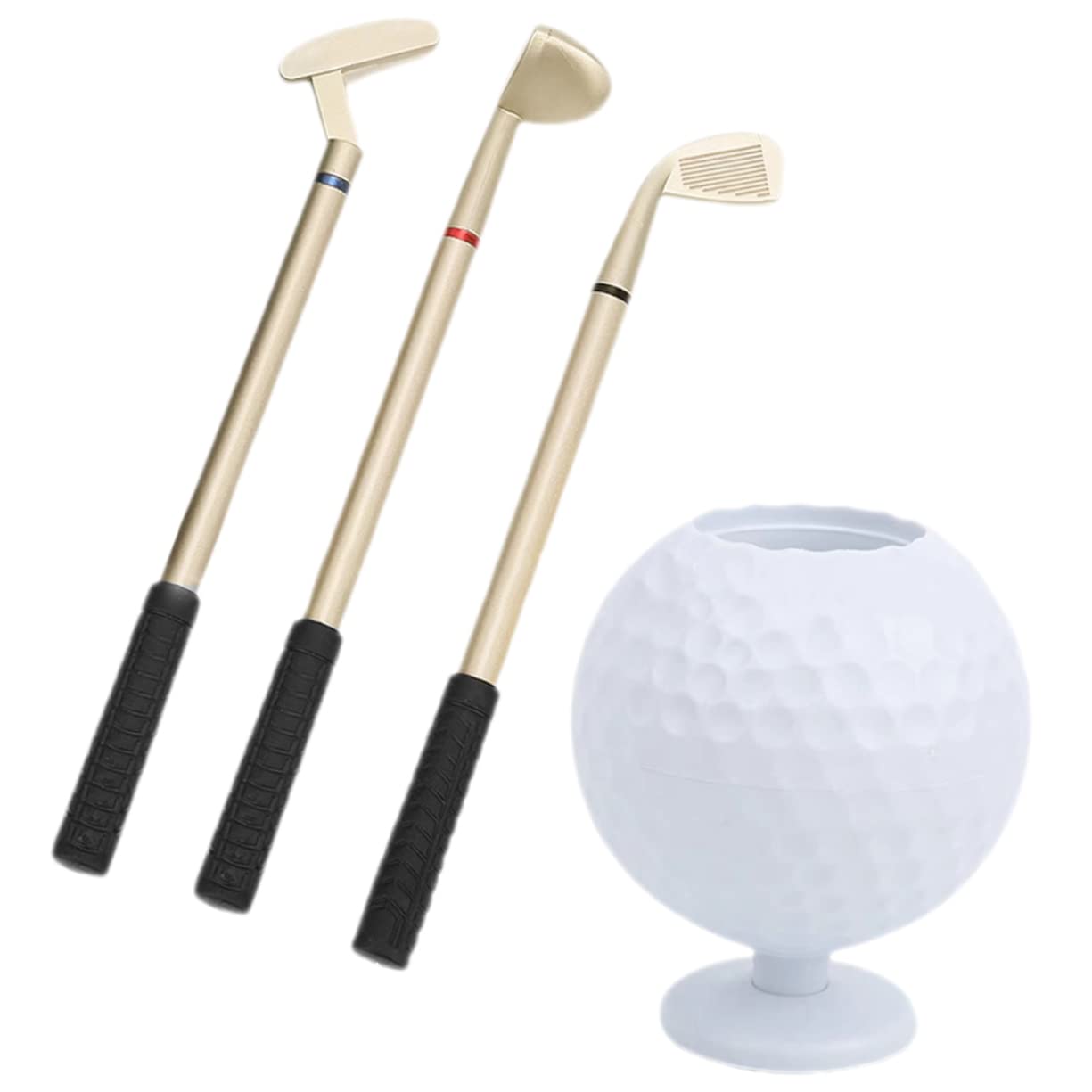 DOITOOL 2 Set Portapenne Palla Golf Organizer Scrivania per Ufficio e Casa Decorazione per Golfisti per Appassionati Golf