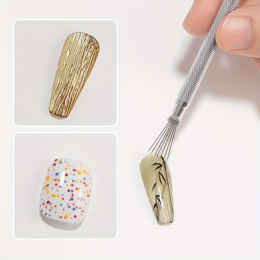 Multifunctional Nail Art Liner Brush, Nail Painting Brush Nail Art Seven Needle Pen Painting