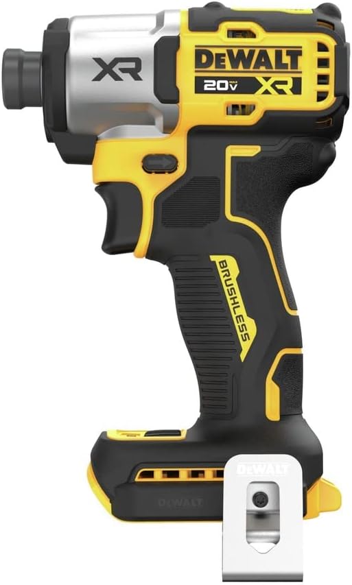 DEWALT 20V MAX XR Impact Driver, 1/4 Inch High Torque Brushless 3 Speed Premium Cordless with LED Light, Extended Runtime, Tool Only (DCF845B) - Image 3