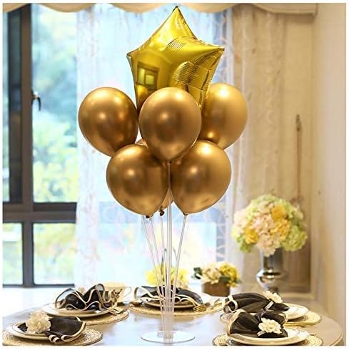 Miniatura 8 de LANGXUN Kit de soporte de globos de mesa de 28 pulgadas de altura para decoración de fiesta de cumpleaños, boda, kit de arco de globos para fiesta