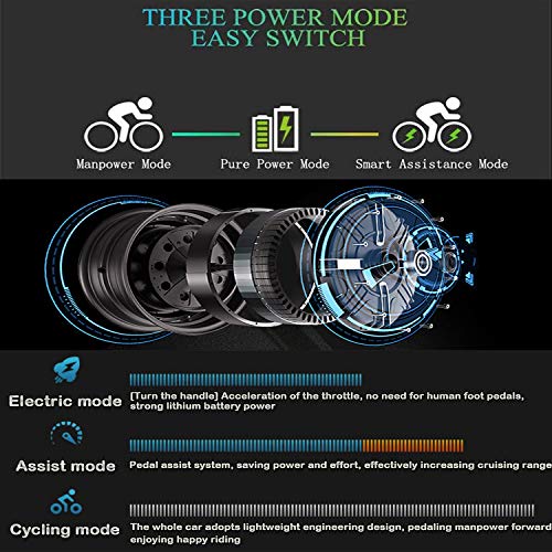 image for Santa Electric Bike 6-Speed-Gear City E-Bike with 26
