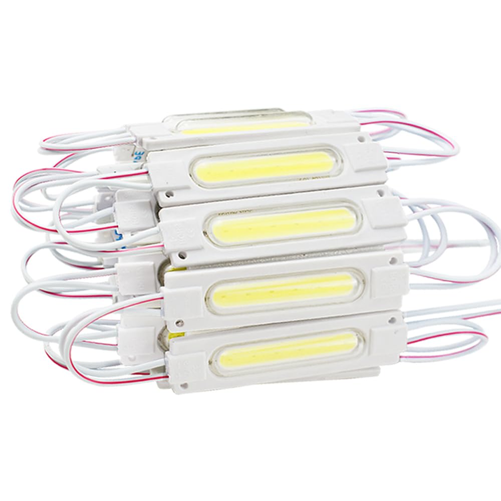 100pcs LED Module Lights DC12V LED Storefront Lights Waterproof Replacement Lights Inflatables Decorative Windows Light Sign Advertising Lighting (White)