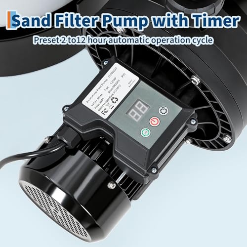 Garvee 16" Sand Filter Pump for Above Ground Pool, 1HP 3962GPH Swimming Pool Pump & Sand Filter System with 7-Way Valve & Strainer Basket, Pool Pumps Above Ground by Garvee - Image 6
