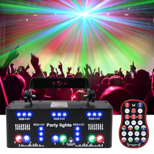 AMKI Party Lights, 21 Lens DJ Lights with Strobe Effect,Disco