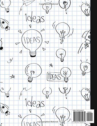 Graph Paper Composition: 8.5 x 11 Inch Notebook With 100 Pages, Blue - Image 2