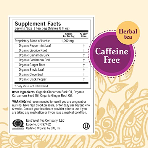 Yogi Tea - Egyptian Licorice Mint Tea (6 Pack) - Warming and Naturally Spicy Sweet - Caffeine Free - 96 Organic Herbal Tea Bags - Image 4