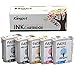 Kingjet Remanufactured Ink Cartridge Replacement for 940, 940XL Work with Officejet Pro 8000, 8500, 8500a Series Printers, 5Pack(2BK 1C 1M 1Y)