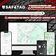 SafeTag Mag 4G – Wiederaufladbarer Magnetischer 4G LTE GPS-Tracker, Auto, Van, Motorrad, Wohnwagen usw. 34–195 Länder, 90 Tage Standby, Echtzeit-Tracking und Benachrichtigungen, 7 Tage kostenlose