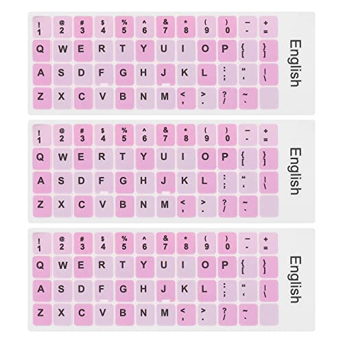 Pegatinas para teclado inglés PATIKIL 3 piezas miniatura 1