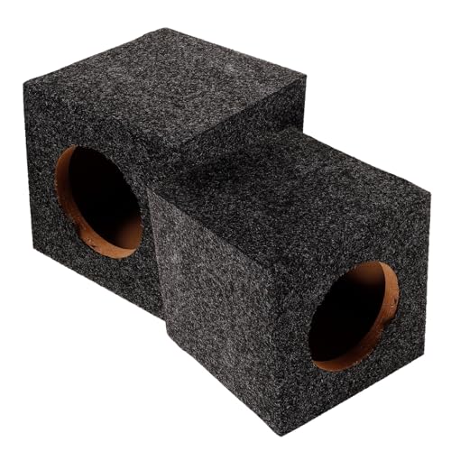 Caisson de basses pour voiture 4 pouces avec boîte carrée en bois scellé