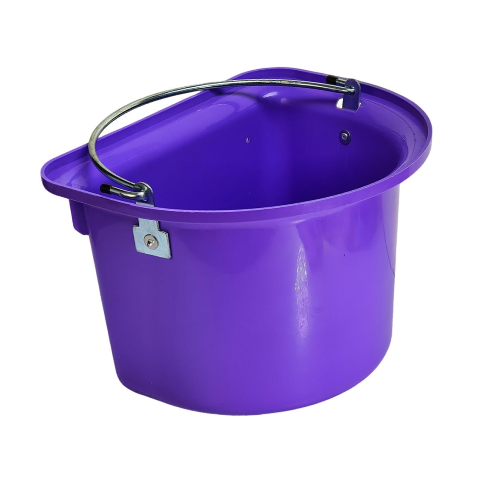 Mangiatoia per Cavalli, Secchio per Mangime, Contenitore per Mangime, Secchio per Acqua, Materiale Metallico PP Resistente all'Usura, Facile da Pu