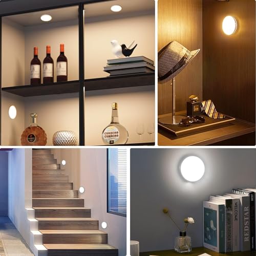 Image of Under Cabinet Lights, 3 Pack Wireless Motion Sensor Rechargeable Light