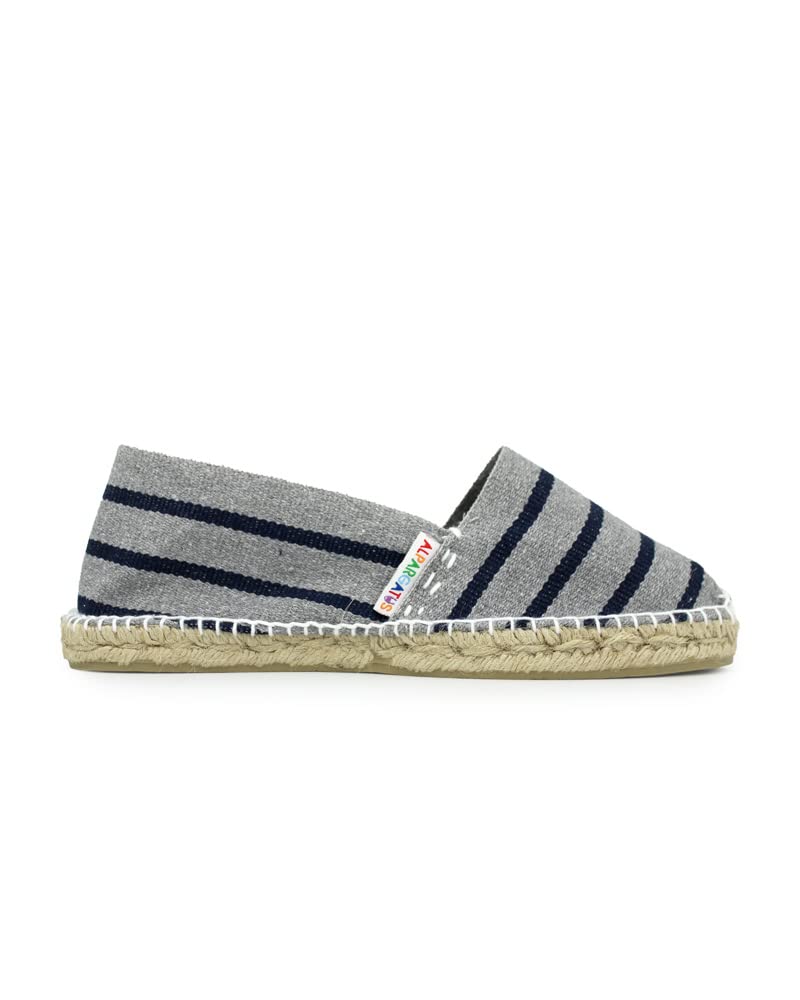 Espadrilles unisexes à rayures fabriquées à la main en Espagne