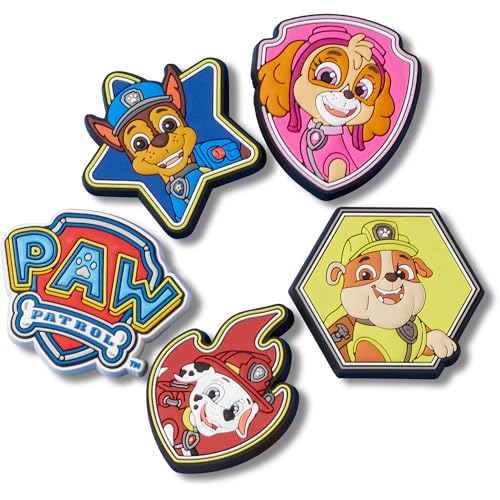 Crocs Unisexs Jibbitz Shoe Multi Pack Charms Characters Paw Patrol 5pk 5 Pack