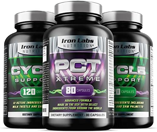 Iron Labs Nutrition Cycle Support and PCT Xtreme - 2 Months x Cycle Support and 1 Month x PCT Support (3 Months Total)