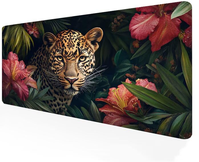 Tapis de souris léopard pour le travail sur PC et bureau moderne