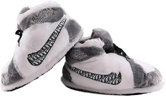 StardustGemstones Fluffy Warm Home Shoes for Men and Women Sneaker Slippers Comfy Kicks Winter Warm Plush Slippers Fleece Lined Sneakers Anti-skid Rubber Sole Fluffy Shoes