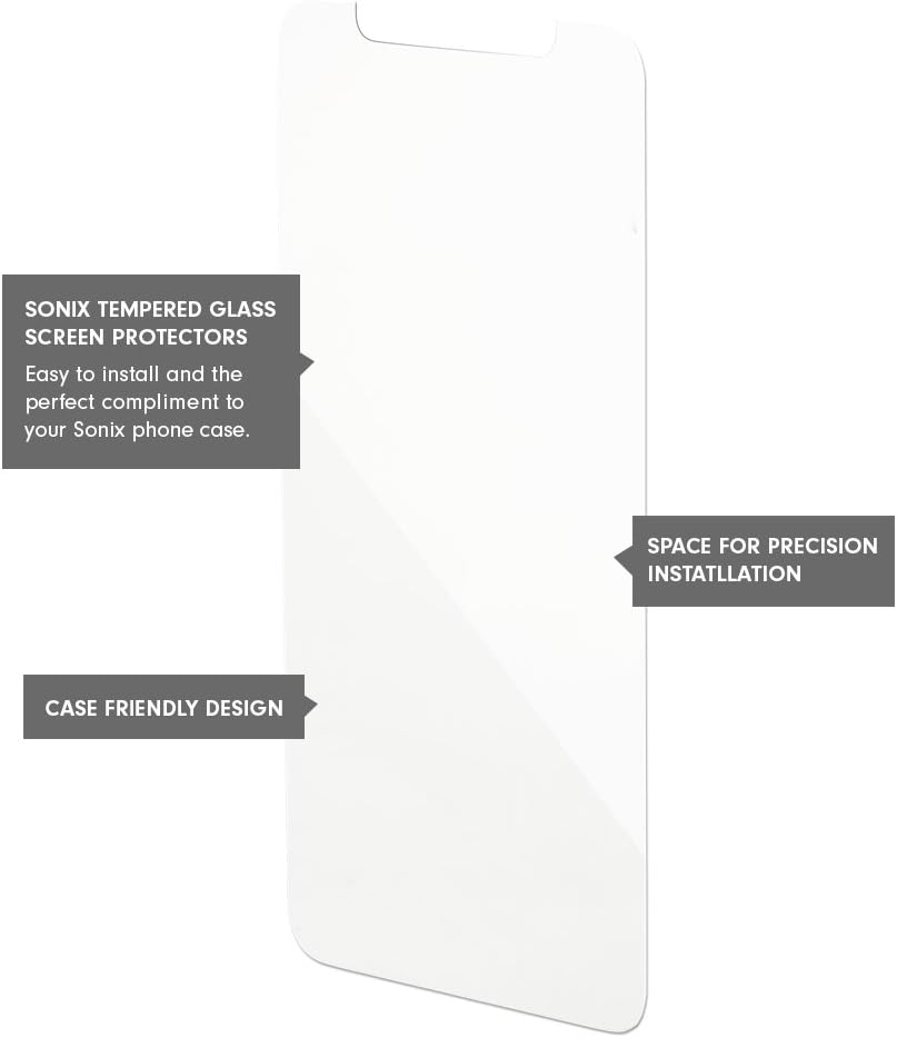 Black Friday - 60% OFF Sonix Clear Case for iPhone X/XS and Tempered Glass Screen Protector [Military Drop Test Certified] Protective Clear Case for Apple iPhone X, iPhone Xs