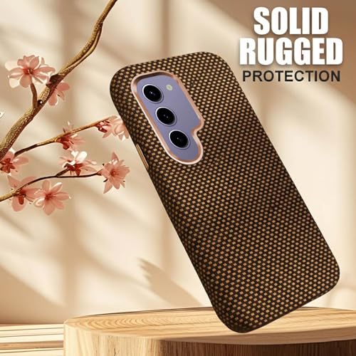 Image of AIBEX Aramid Fiber Mag-Saf Case Compatible for Samsung S23 | Slim Protective Back Cover with Built-in Magnets | Wireless Charging Support | Camera Ring Stand | Shockproof with Air Guard Corners
