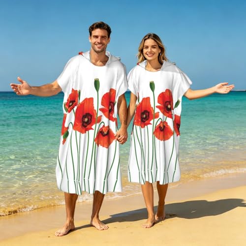Poncho à capuche en microfibre peignoir à langer anti sable pour le surf