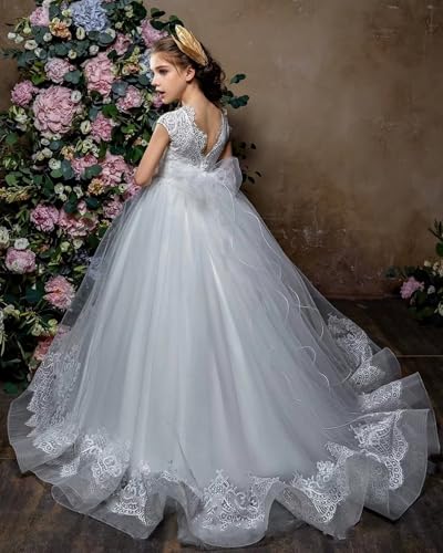 Tulle Flower Girl Dresses for Wedding Lace First Communion Dress Pageant Dress Birthday Party Ball Gowns for Girls4
