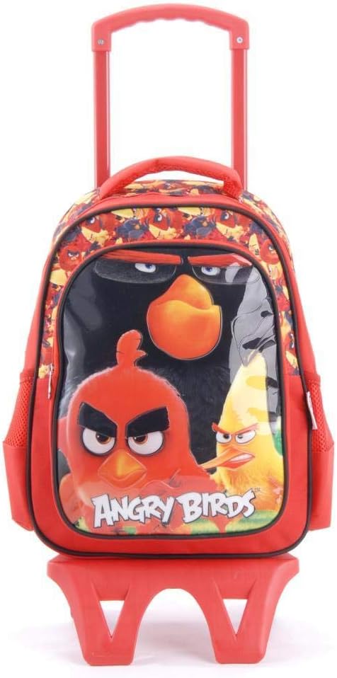 Angry Birds Tekerlekli Sırt Çantası 87897 Kırmızı STD