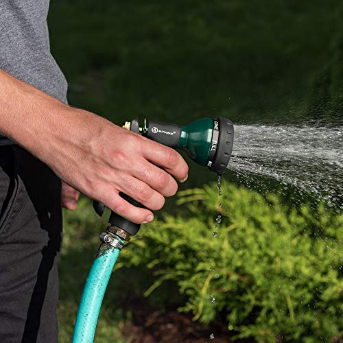 Image of AUTOMAN-Garden-Hose-Nozzle,Metal Water Spray Nozzle with Heavy Duty 7 Adjustable Watering Patterns,Slip Resistant for Watering Plants,Lawn& Garden,Washing Cars,Cleaning,Showering Pets & Outdoor Fun.