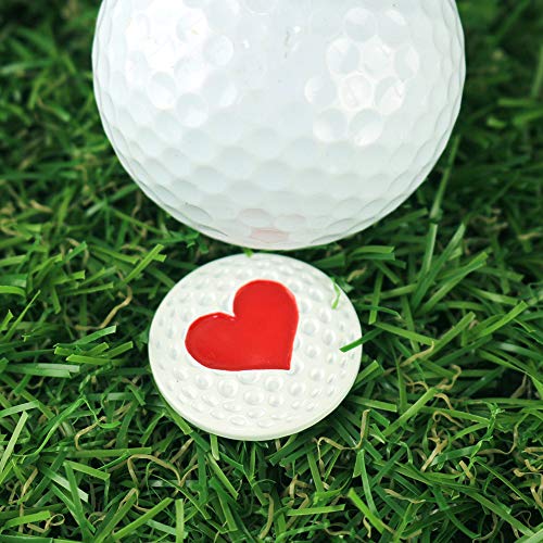 Myartte Creative Golf Ball Marker Soft Enamel Golf Markers 24.4Mm Assorted 5 Pcs (Poker) #TOP2