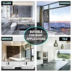 Large Shower Squeegee for Glass Doors, Richmirth 11 Inch Squiggy for Shower Glass Bathroom Squeegee Mop Wiper Cleaner Tool for Tile Wall, Car Glass, Window - Green - Image 6