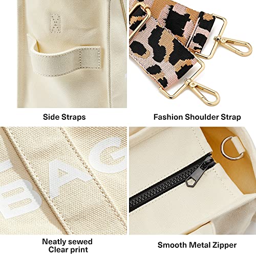 KALIDI De Tote Bag voor Vrouwen met Rits Canvas Handtassen Schoudertassen voor Dames Meisjes Vrouwen Casual Crossbody… - Image 5