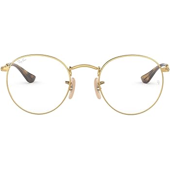 ray ban gold round eyeglasses